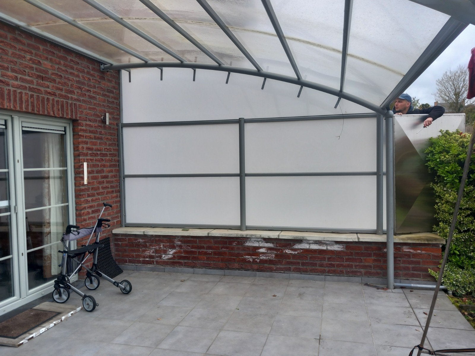 pergola bozarc 4x4m réglable, parfait état 1450, Tuin en Terras, Overkappingen, Ophalen, Zo goed als nieuw, Veranda