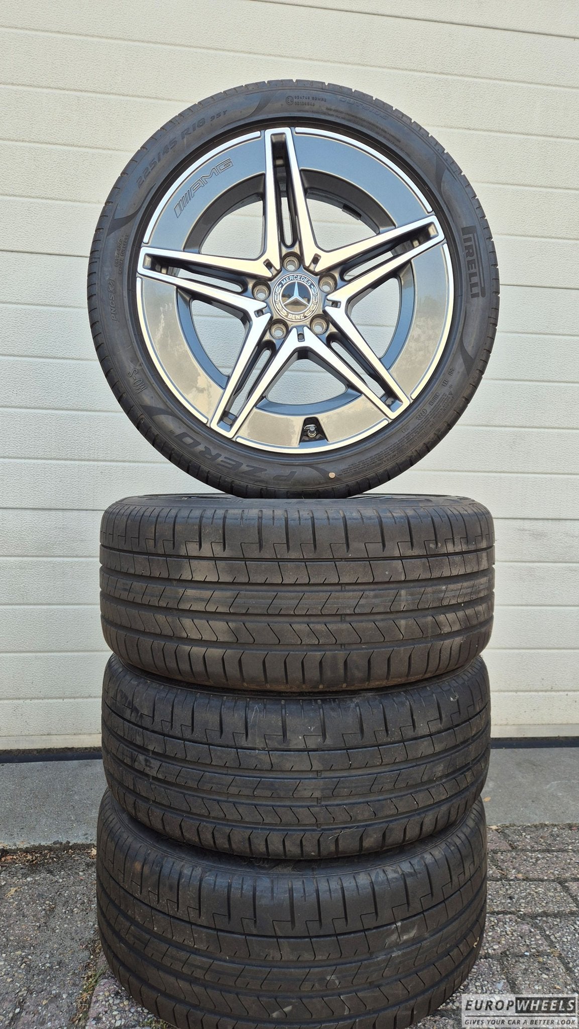 18 inch Mercedes W206 AMG breedset velgen zomerbanden NIEUW, Auto-onderdelen, 18 inch, Gebruikt, -, -