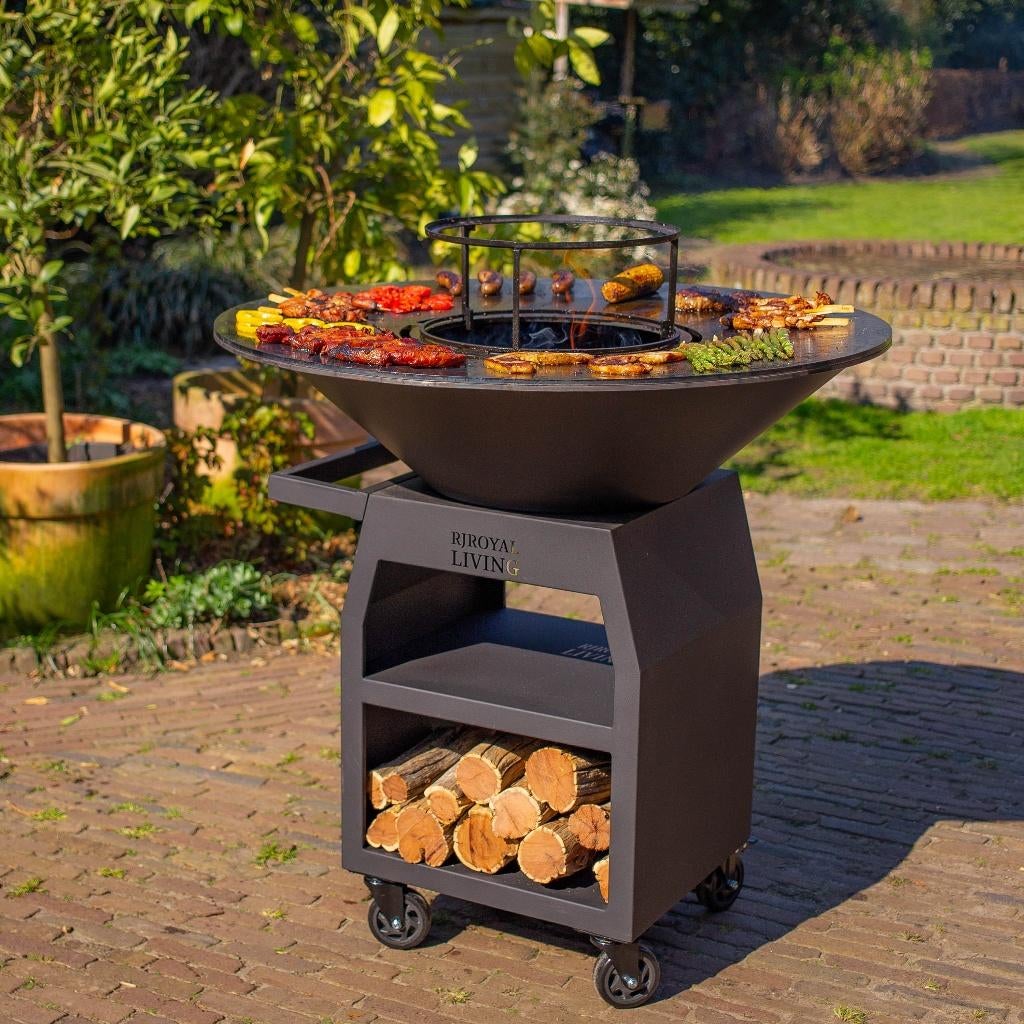 Plancha BBQ grill Maestro 100 cm Blackline buitenkeuken, Ophalen of Verzenden, Nieuw, RJ Royal Living, Met accessoires