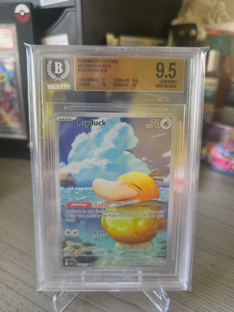 Psyduck Ascended Heroes Illustration Rare 226/217, Hobby en Vrije tijd, Ophalen of Verzenden, Nieuw, Losse kaart