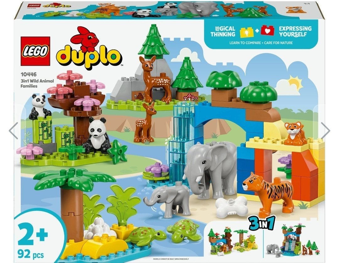 LEGO Duplo 10446 3in1 Families van wilde Dieren, Overige thema's, Ophalen of Verzenden, Zo goed als nieuw, Compleet