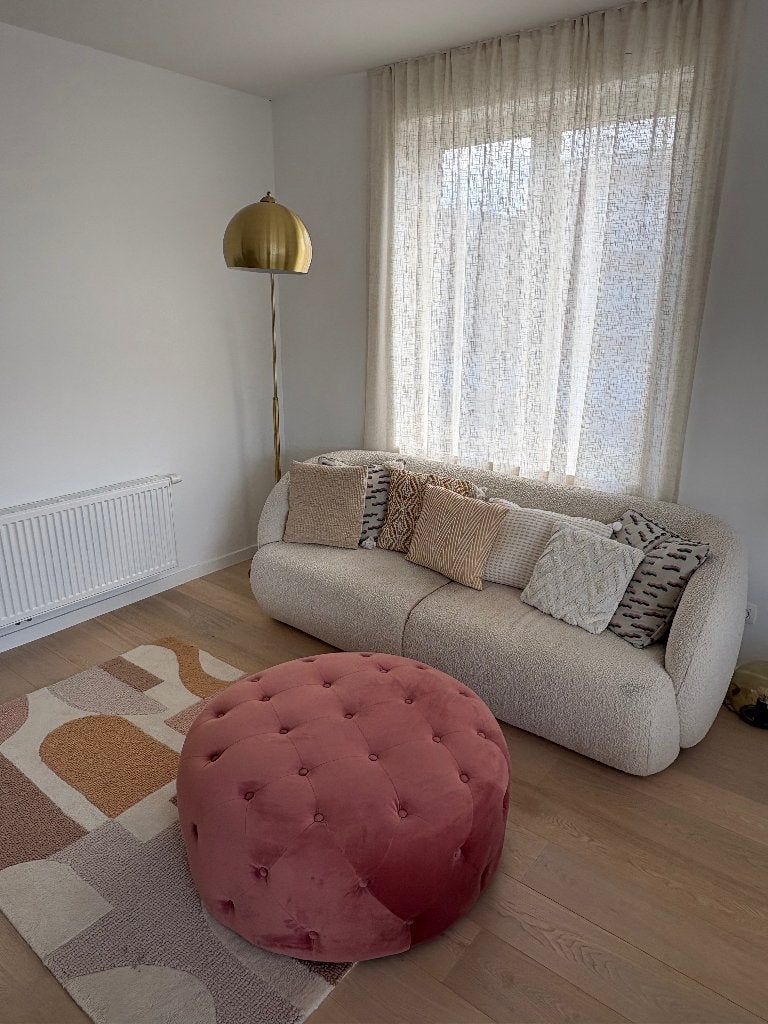 Beige teddyzetel, Ophalen, 250 tot 300 cm, Gebruikt, Driepersoons