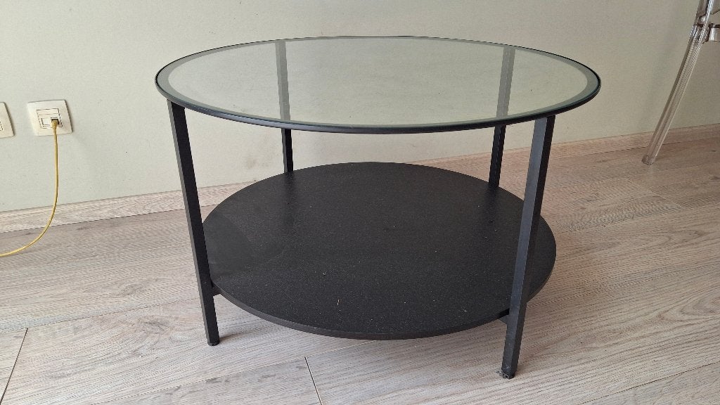 salontafel, Huis en Inrichting, Tafels | Salontafels, Ophalen, Gebruikt, 50 tot 100 cm, Rond