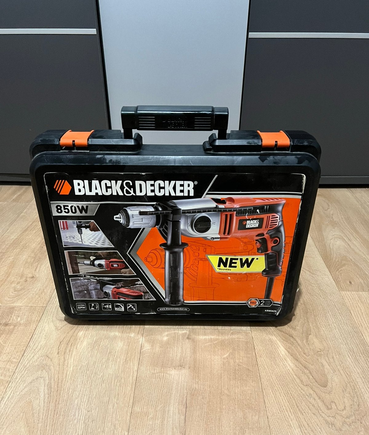 Black Decker KR8542 850W Klopboormachine, Doe-het-zelf en Bouw, Klopboormechanisme, Ophalen, Boormachine, Gebruikt