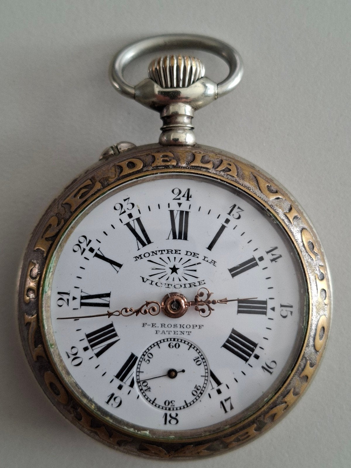 Zakhorloge F.E. Roskopf ( Montre de la Victoire ) ., Handtassen en Accessoires, Ophalen of Verzenden, Zakhorloge