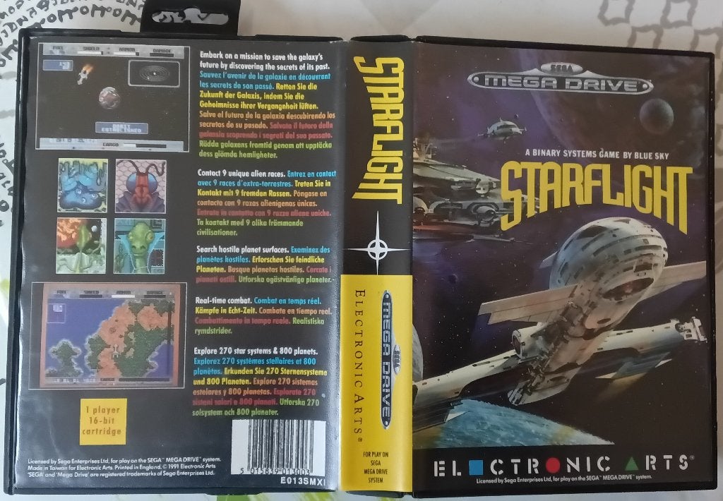 Jeux Sega Mega Drive 16‑bits - StarFlight, Consoles de jeu & Jeux vidéo, Enlèvement ou Envoi, 1 joueur, À partir de 12 ans, Comme neuf