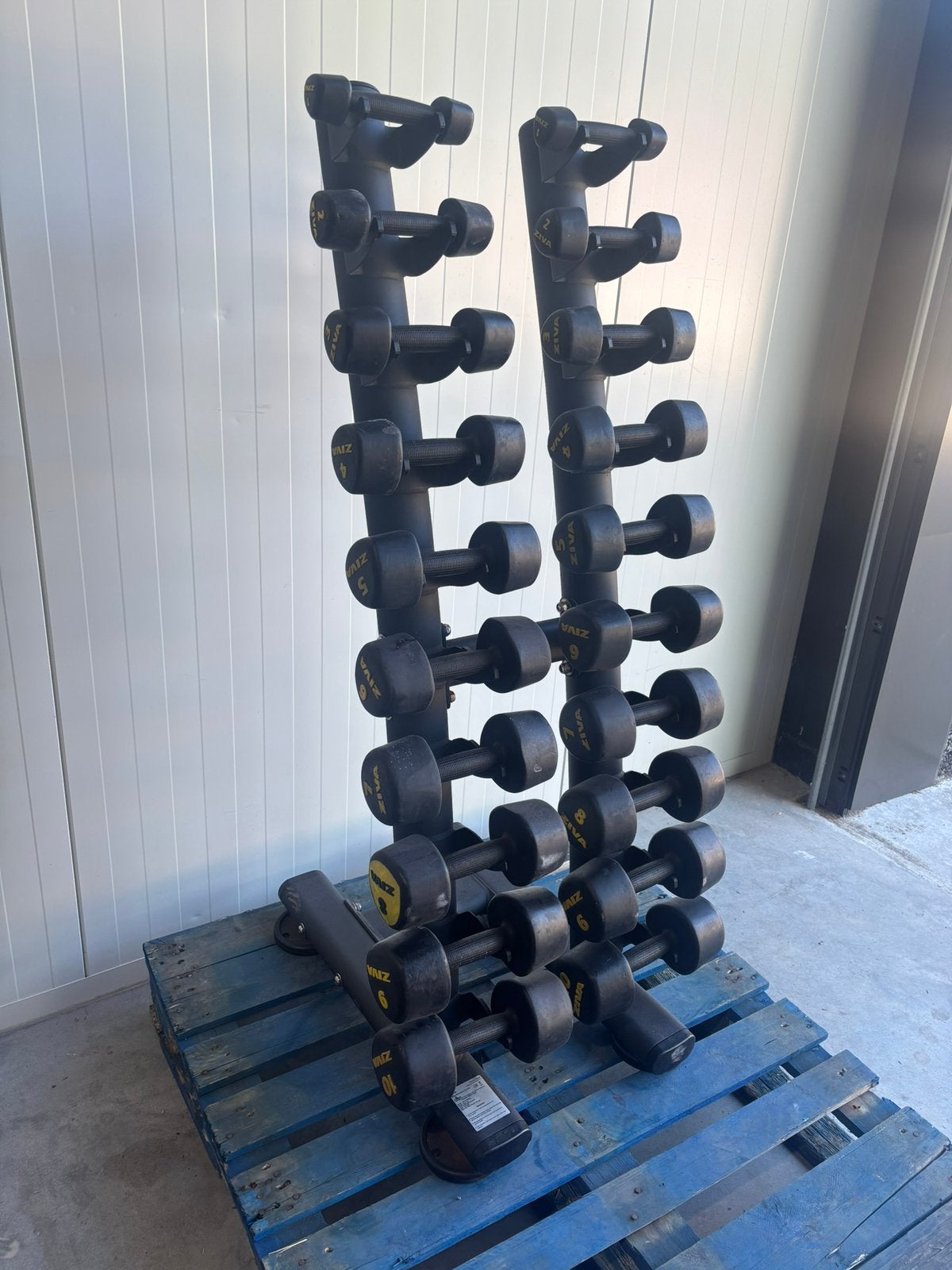 Ziva dumbbellset 1-10 kg, Sport en Fitness, Ophalen, Zo goed als nieuw