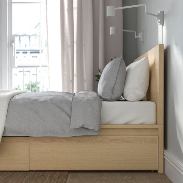 IKEA MALM Double bed queen size 140 x 200 with pocket sprung, Ophalen, Twijfelaar