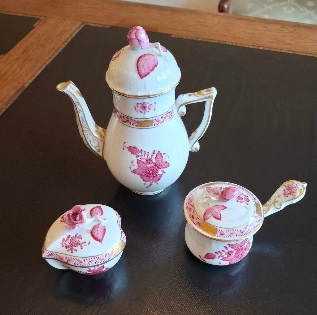 Ensemble à café - Porcelaine fine HEREND, Enlèvement