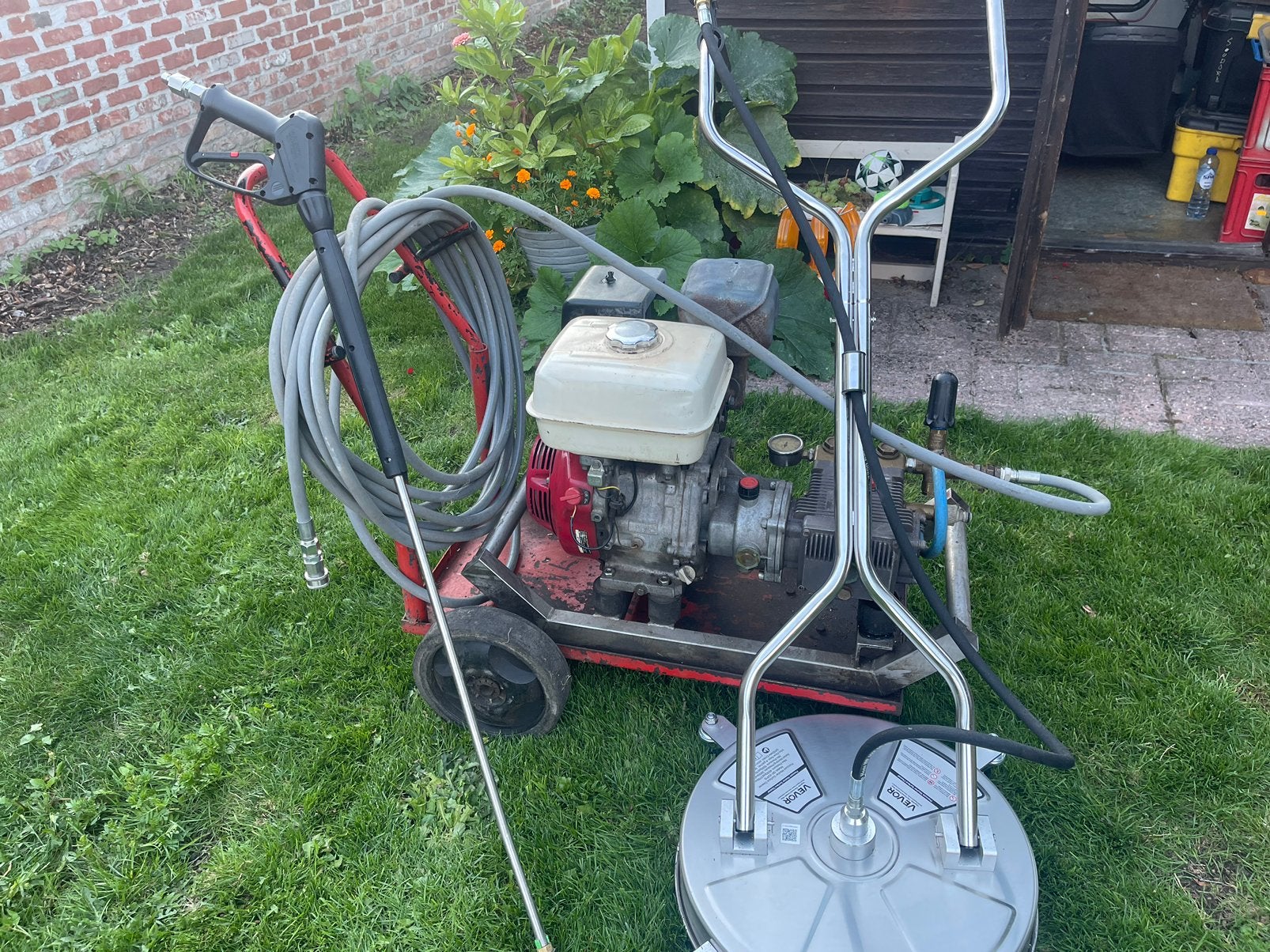 Professionele Hogedrukreiniger Honda GX270 9 PK, Ophalen, Gebruikt, Schrobmachine