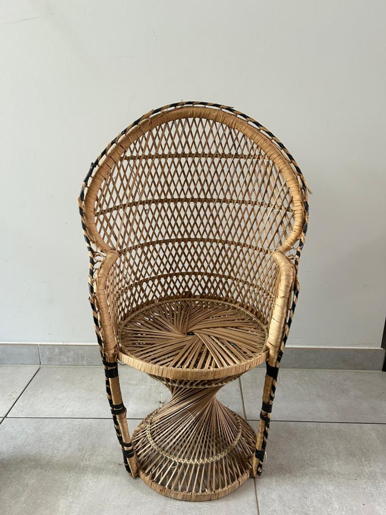 Vintage rotan Emmanuelle stoel, Ophalen