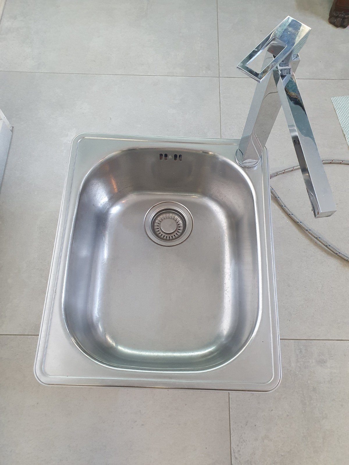 RVS Spoelbak Franke met kraan Franke, Huis en Inrichting, Ophalen, Zo goed als nieuw, Minder dan 100 cm