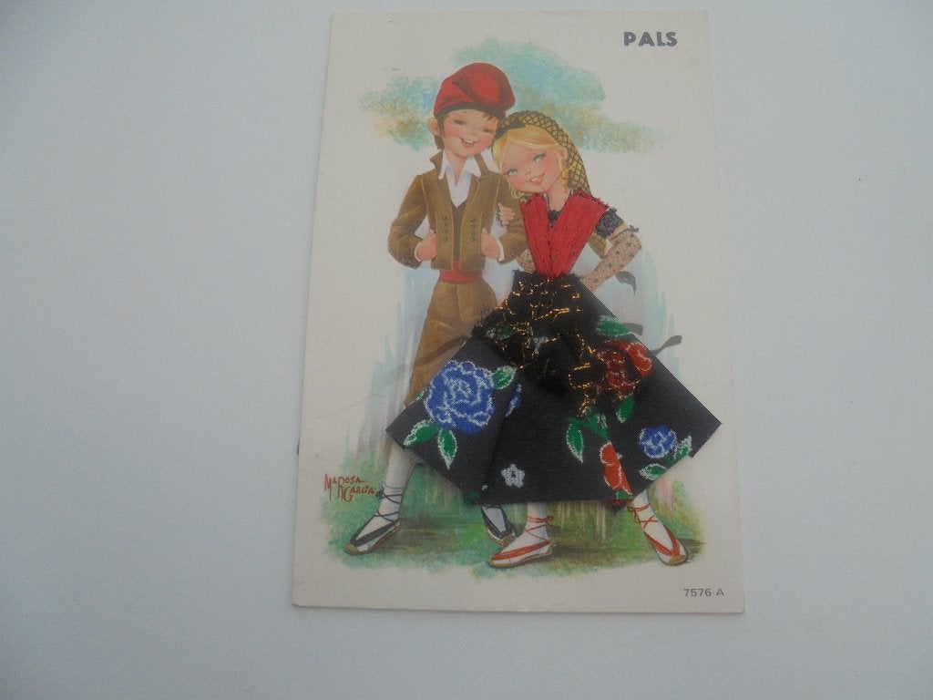 spaanse klederdracht, Verzamelen, Postkaarten | Themakaarten, Ophalen of Verzenden, 1980 tot heden, Gelopen, Klederdracht
