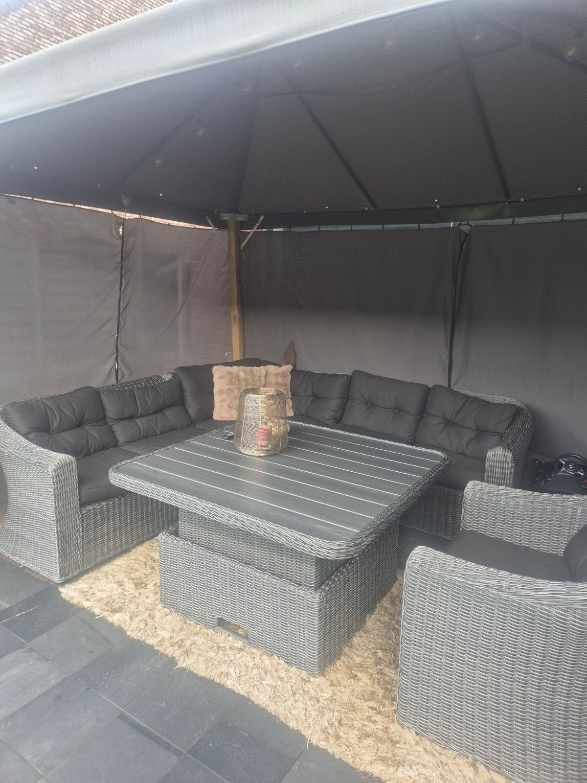 tuinset, Ophalen