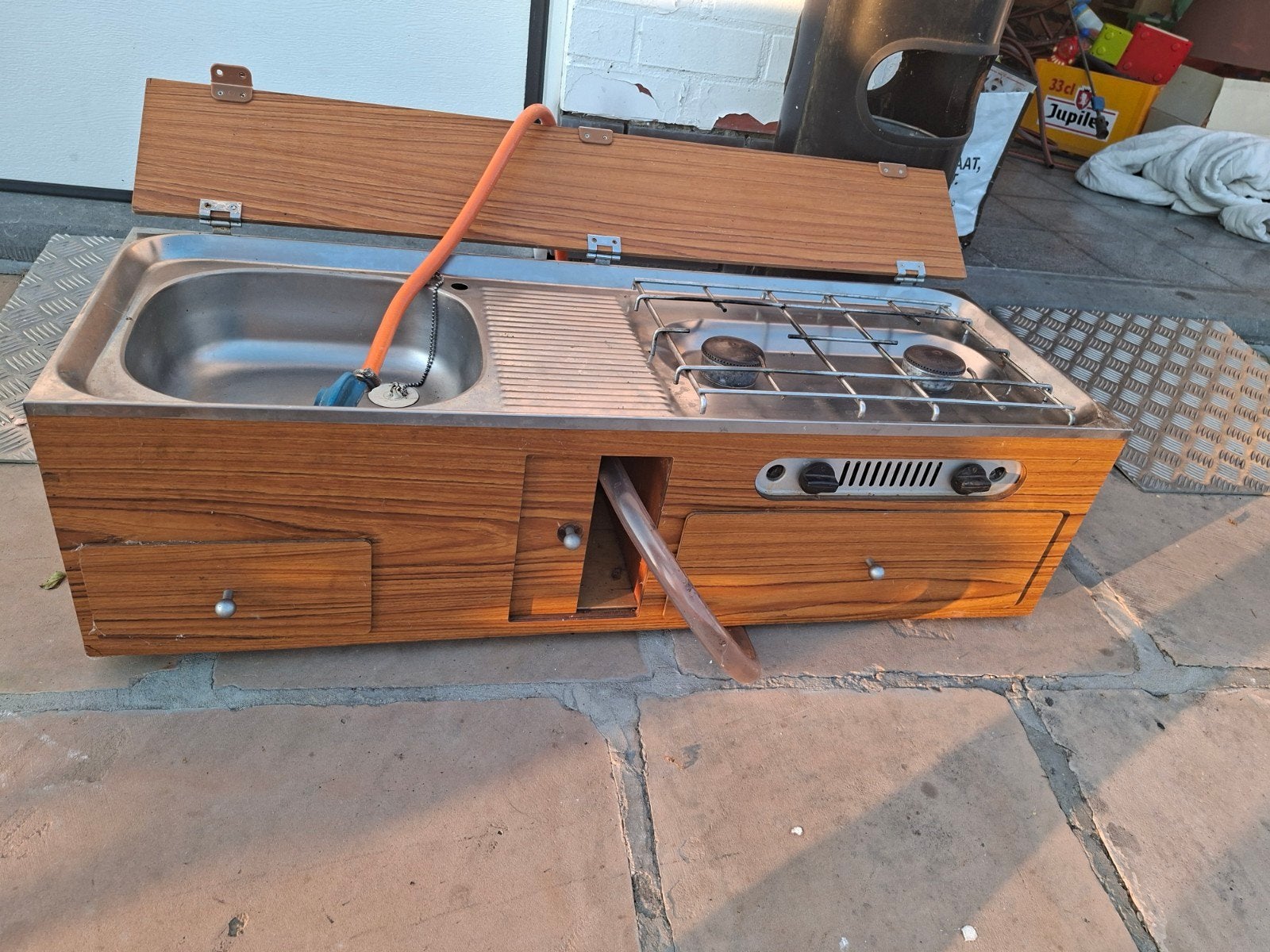 Kamping keuken, Ophalen