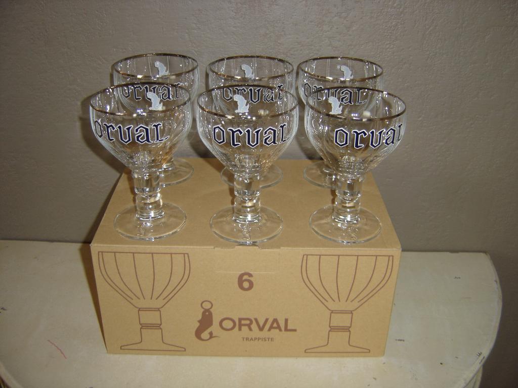 6 Verres Orval 33 cl, Collections, Enlèvement