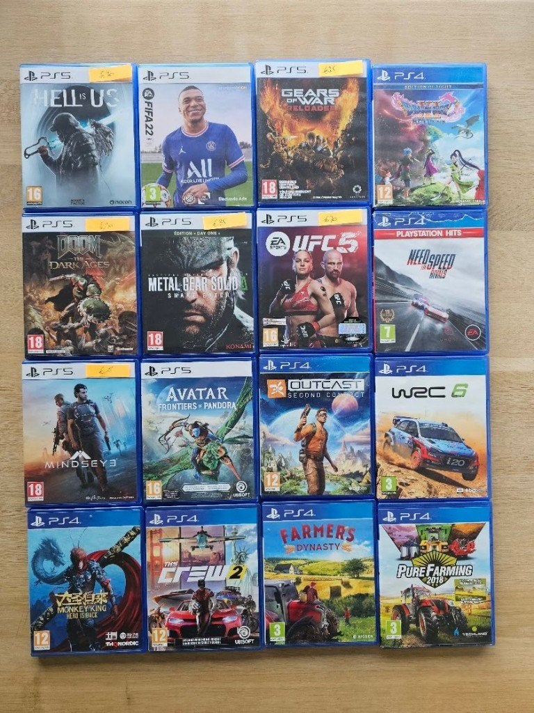 Playstation 5 - playstation 4 games, Games en Spelcomputers, Ophalen, Gebruikt