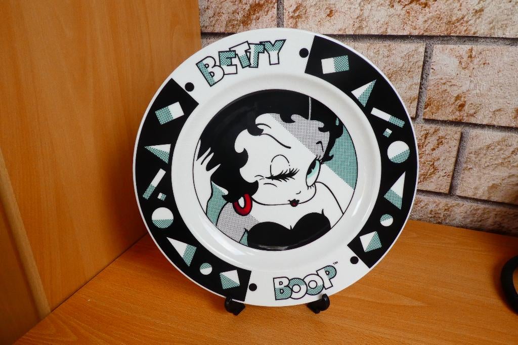 Betty Boop grande assiette vintage rare Tropico 1992, Collections, Enlèvement ou Envoi, Neuf, Humain