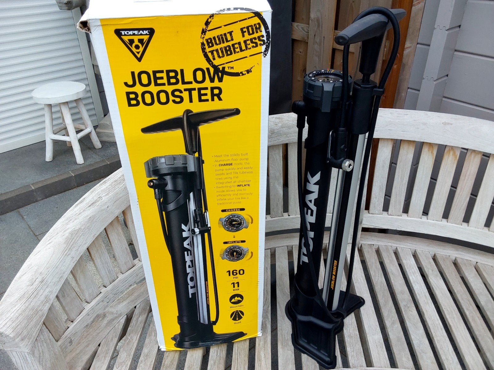 Topeak joeblow booster fietspomp, Fietsen en Brommers, Ophalen