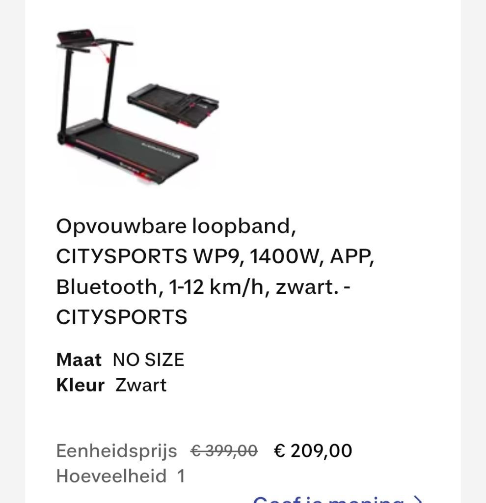 Loopband Decathlon, Ophalen, Overige materialen, Zo goed als nieuw, Loopband