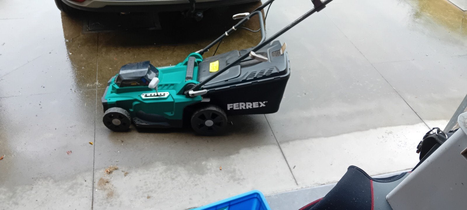 Tondeuse à gazon à batterie de marque Ferrex largeur de coup, Jardin & Terrasse, Enlèvement