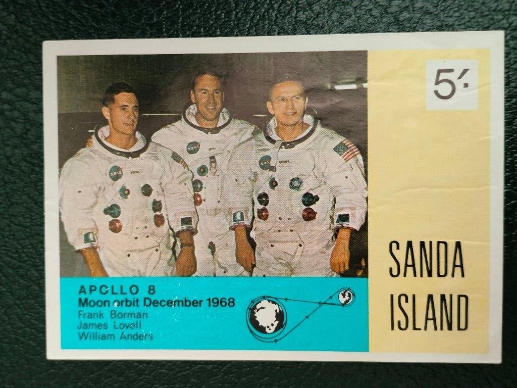 Sanda Island - ruimtevaart, astronauten van Apollo 8, Verzenden, Gestempeld
