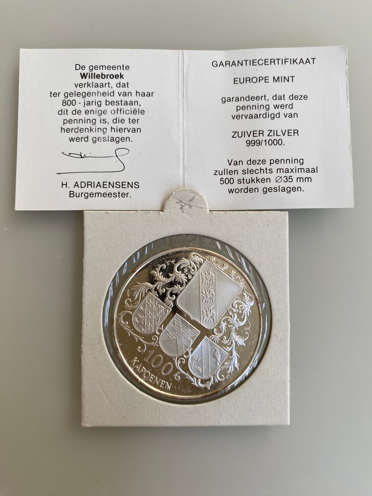 Zilveren penningen, Ophalen of Verzenden, Zilver