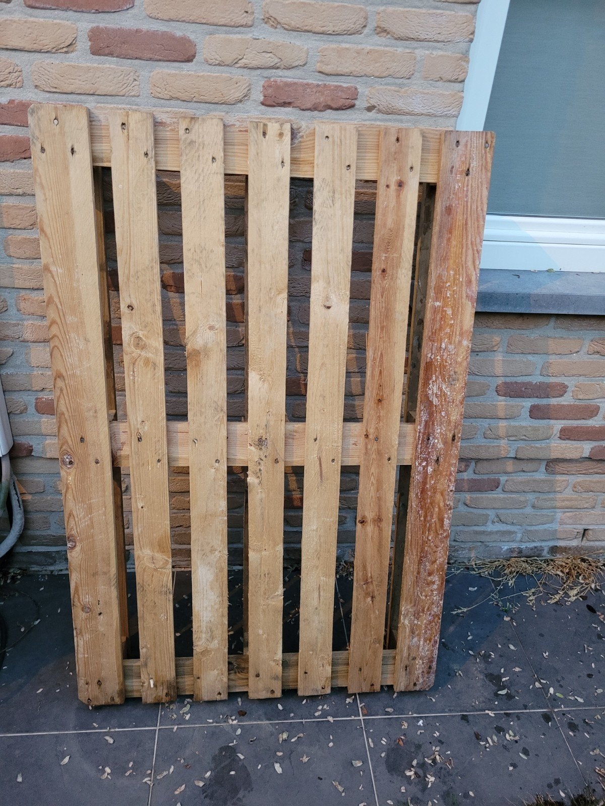 2 houten europaletten GRATIS af te halen, Doe-het-zelf en Bouw, Hout en Planken, Ophalen, Gebruikt, 50 mm of meer, Pallet