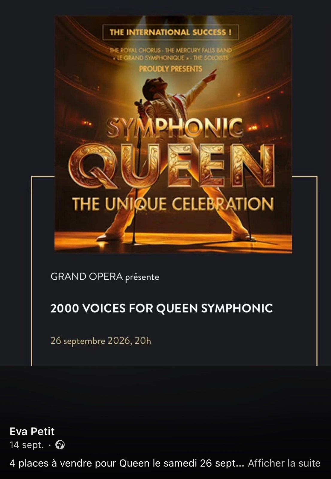 Concert de Queen au Forum de Liège, Tickets & Billets, Trois personnes ou plus