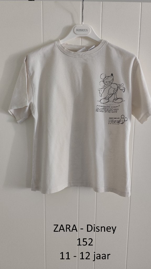 Disney T-Shirt van ZARA Mickey Mouse, Kinderen en Baby's, Kinderkleding | Maat 152, Meisje, Ophalen of Verzenden, Zo goed als nieuw