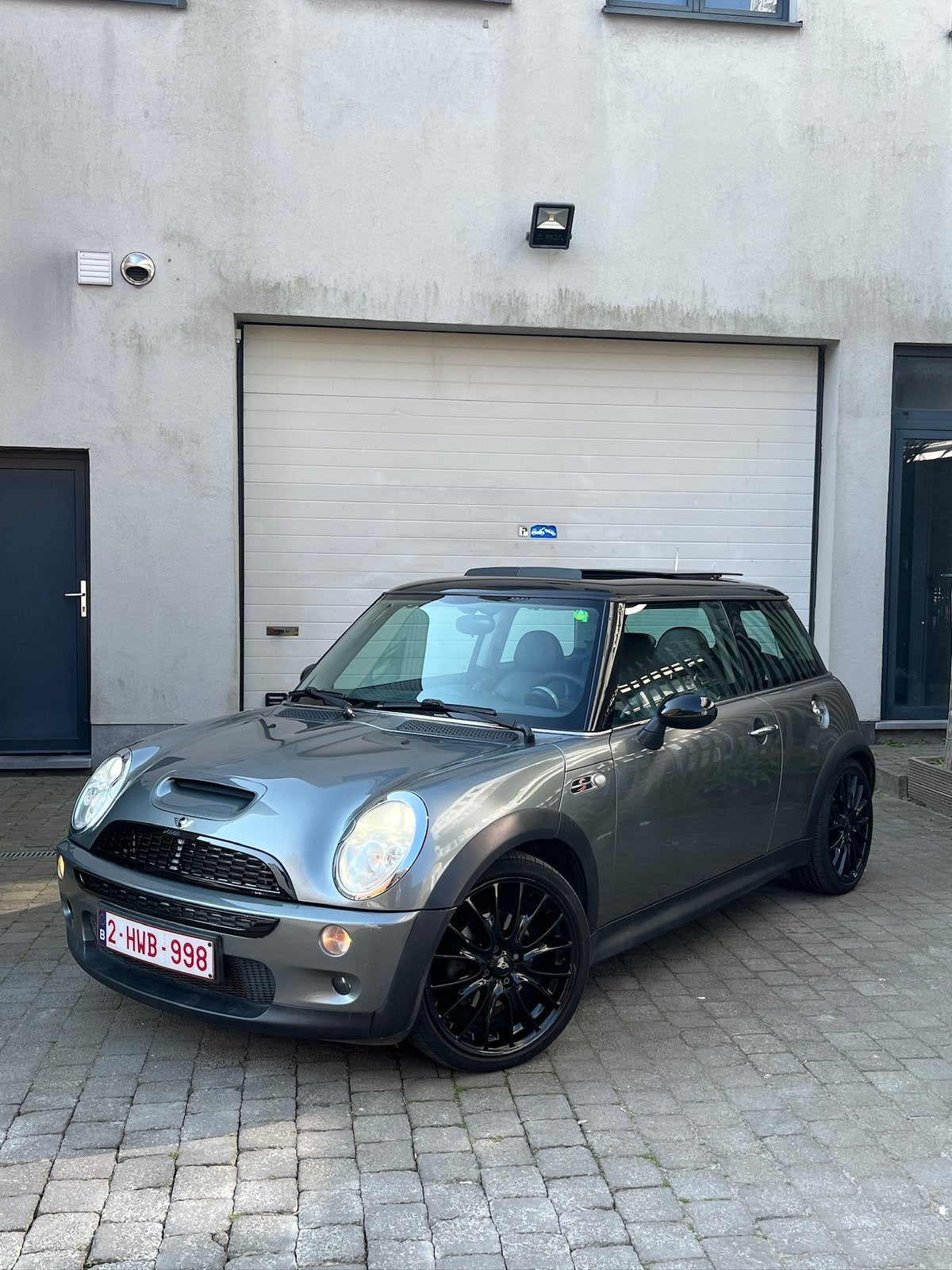 Mini Cooper S r53 163pk, Auto's, Voorwielaandrijving, 4 zetels, Zwart, 4 cilinders