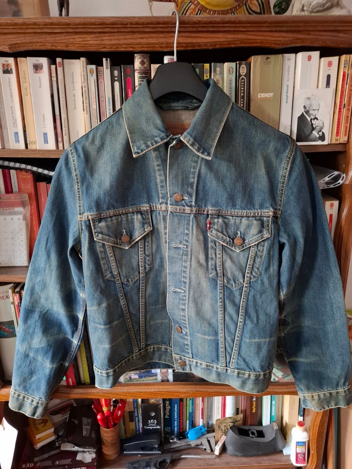 Veste Spijkerjas Levis taille L Turkey original, Kleding | Heren, Jassen | Zomer, Maat 52/54 (L), Blauw, Ophalen of Verzenden