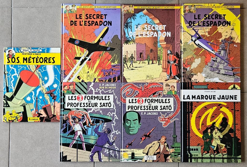 Lot 7 BD Blake et Mortimer - Très bon état, Plusieurs BD, Enlèvement, Utilisé, Edgar P. Jacobs