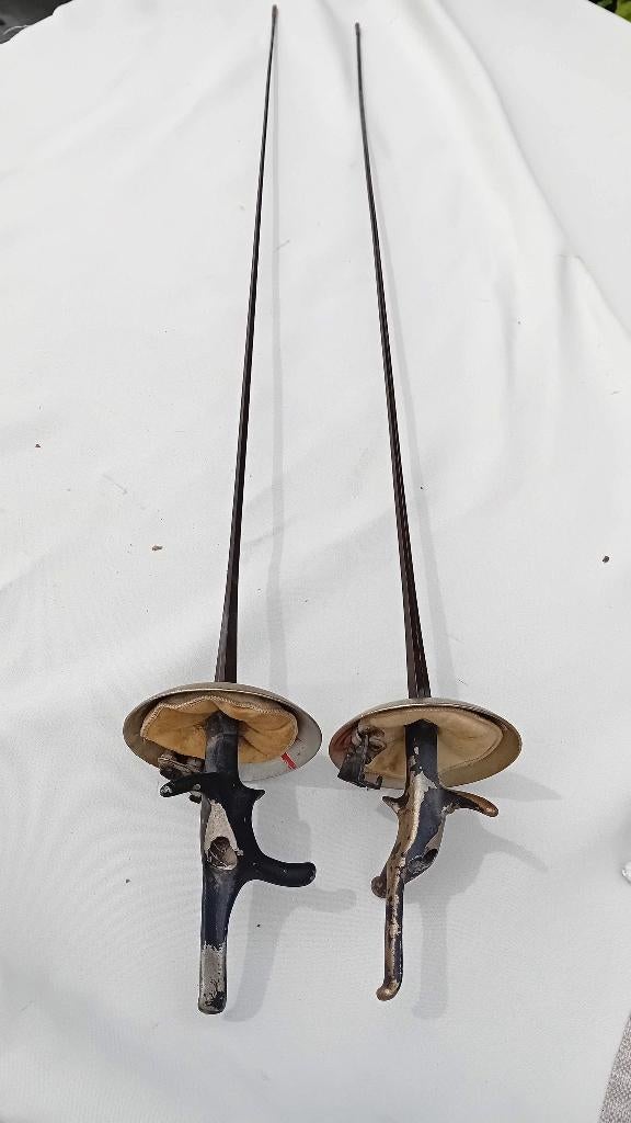couple de machines à clôtures anciennes, Enlèvement ou Envoi, Armée de terre, Épée ou sabre