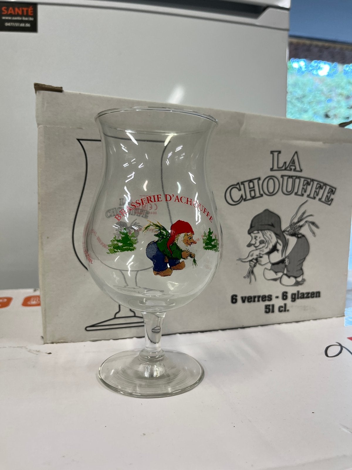 6 La Chouffe Glazen, Enlèvement, Comme neuf