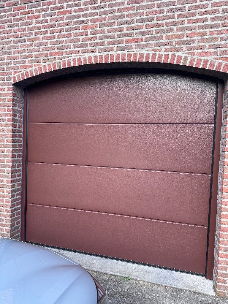 Sectionale garagepoort, Doe-het-zelf en Bouw, Ophalen, Kunststof, Gebruikt, Garagedeur