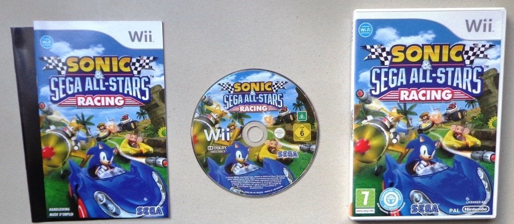 Sonic & Sega All Stars Racing voor de Nintendo Wii Compleet, Enlèvement ou Envoi, Comme neuf