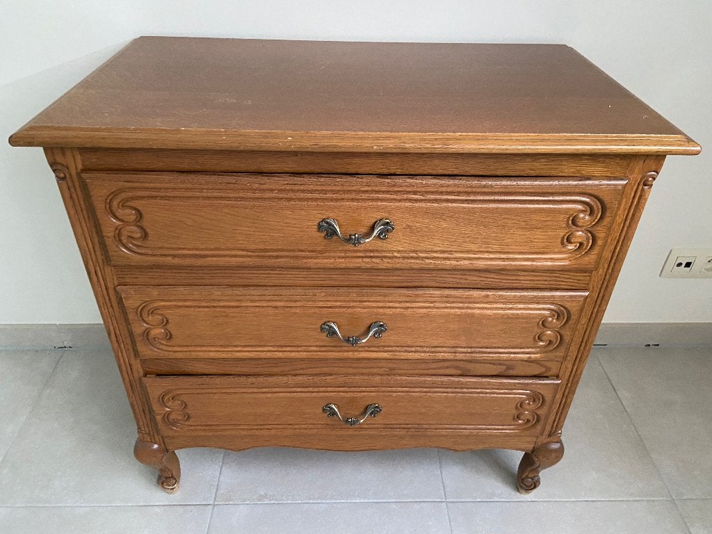 Houten commode, Huis en Inrichting, Kasten | Ladekasten, Ophalen, Gebruikt, 100 tot 150 cm, 50 tot 100 cm
