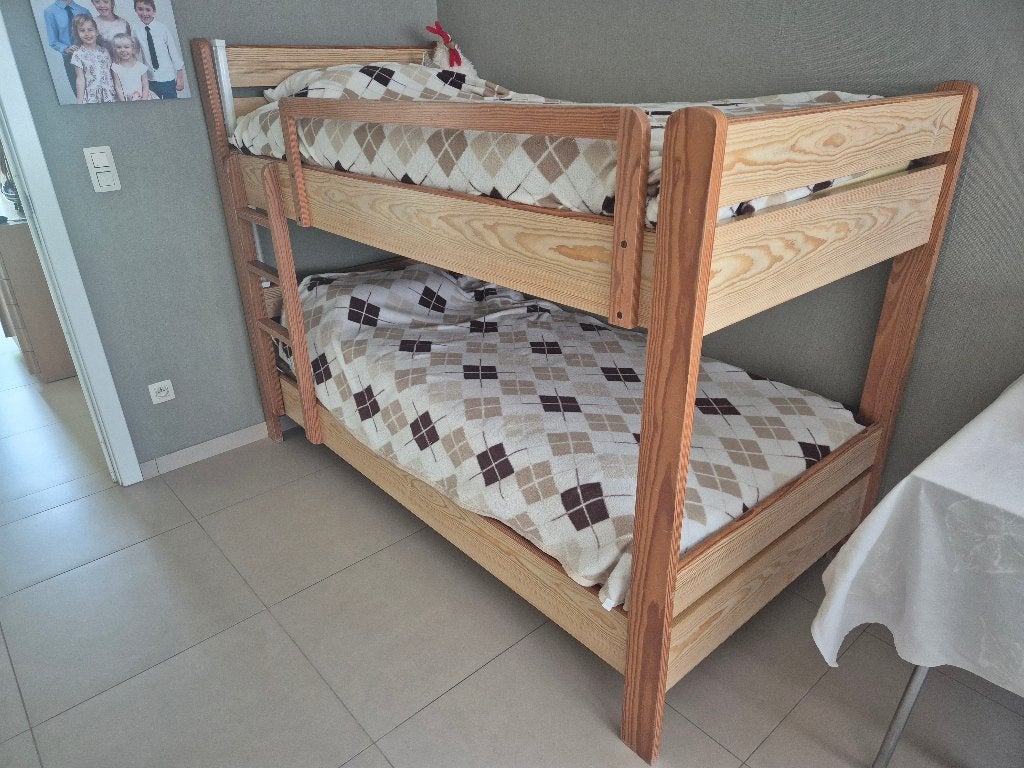 Stapelbed incl lattenbodems en matrassen, Ophalen, Gebruikt, Stapelbed