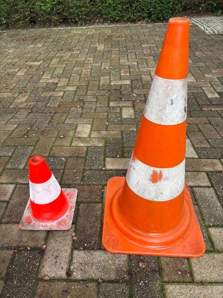verkeerskegels, Ophalen, Gebruikt
