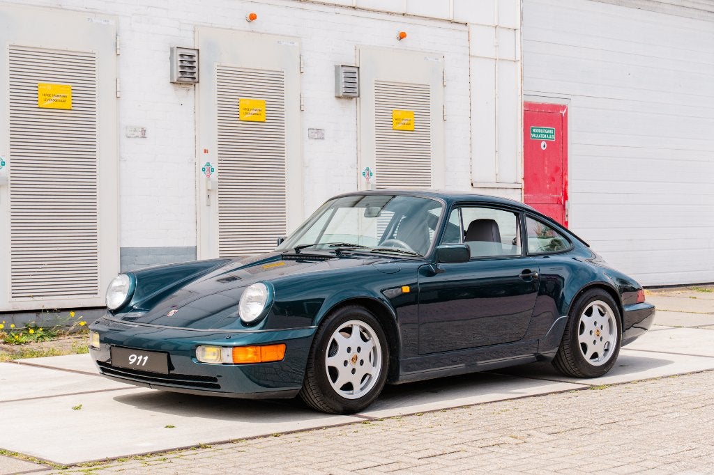 Porsche 964 Carrera 4 coupe 'Amazon Green' Sport seats 1991, Auto's, Bedrijf, Handgeschakeld, Onderhoudsboekje, Sportstoelen