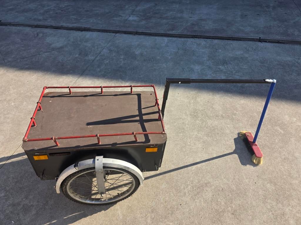 Fietsaanhanger transportkar stevig maatwerk nieuwe trekhaak, Overige merken, Gebruikt, Opvouwbaar, Bagagekar