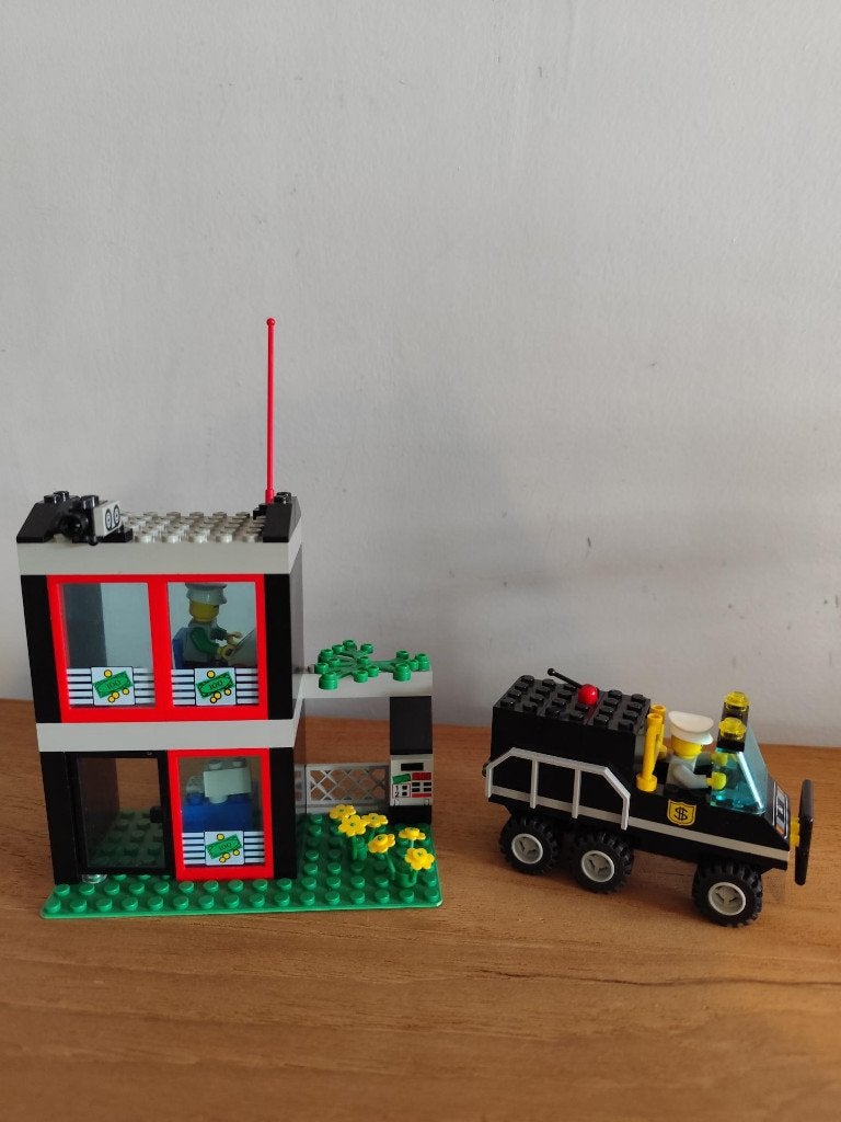 Lego 6566 - Bank + Banktransport, Enlèvement ou Envoi, Lego, Ensemble complet, Instructions incluses