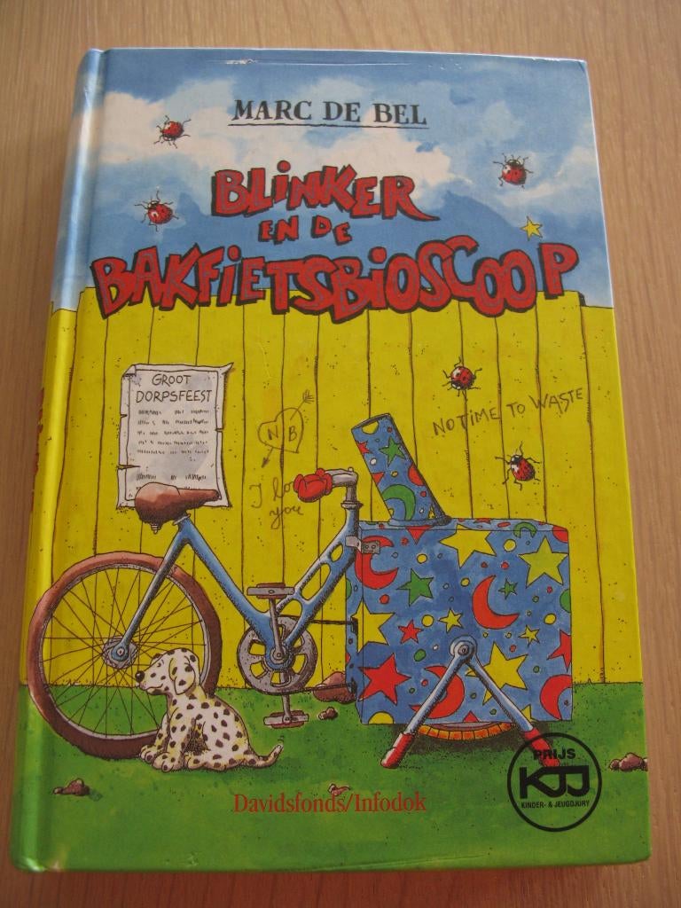 Blinker en de bakfietsenbioscoop, Boeken, Ophalen of Verzenden, Zo goed als nieuw, Marc de Bel, Fictie