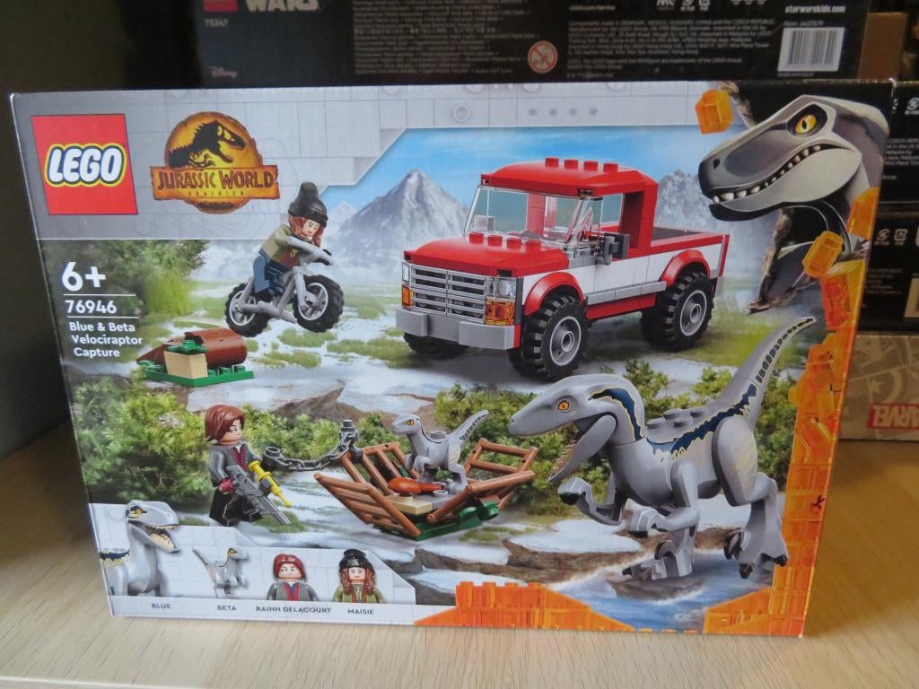 Lego Jurassic World 76946 Blue & Beta Velociraptor Capture, Jurassic World, Lego, Nieuw, Ophalen of Verzenden