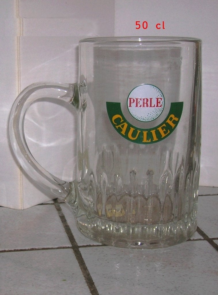 Perle CAULIER  1/2 litre chope, Enlèvement ou Envoi, Comme neuf, Chope(s)