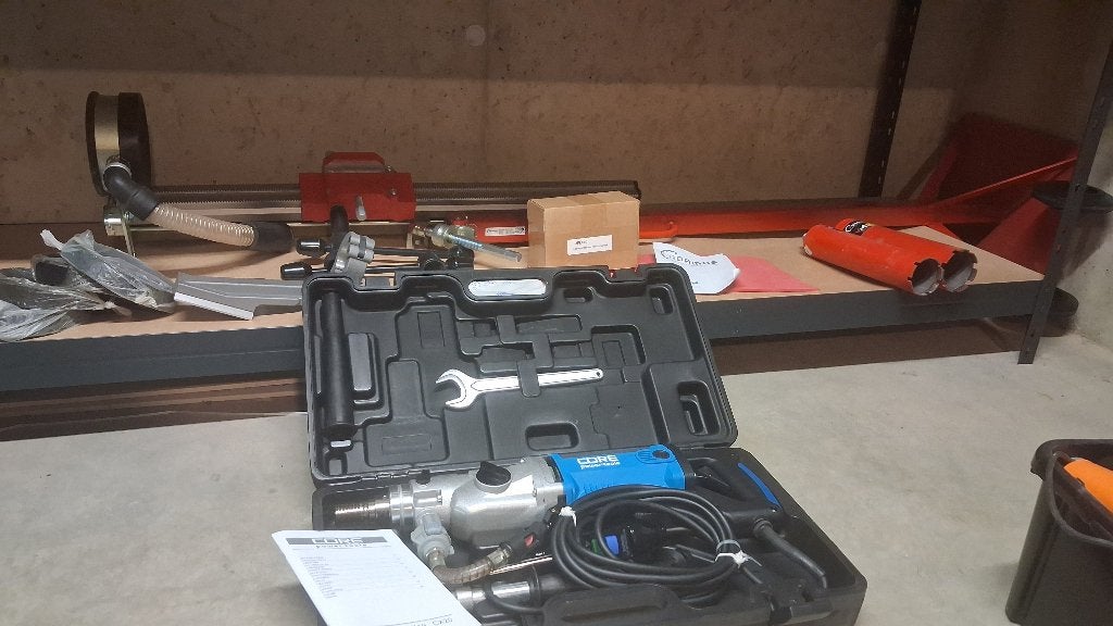 Diamantboormachine met statief voor plafondboringen, 600 watt of meer, Variabele snelheid, Nieuw, Ophalen