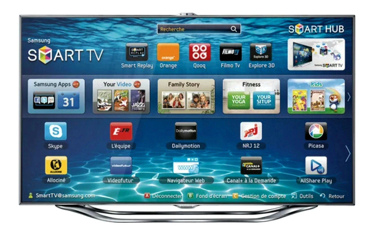 ‼️TV SAMSUNG UE46ES8000 HAUTE GAMME CAMERA 3D TRES BON ÉTAT, Comme neuf, Enlèvement, Smart TV, Full HD (1080p)