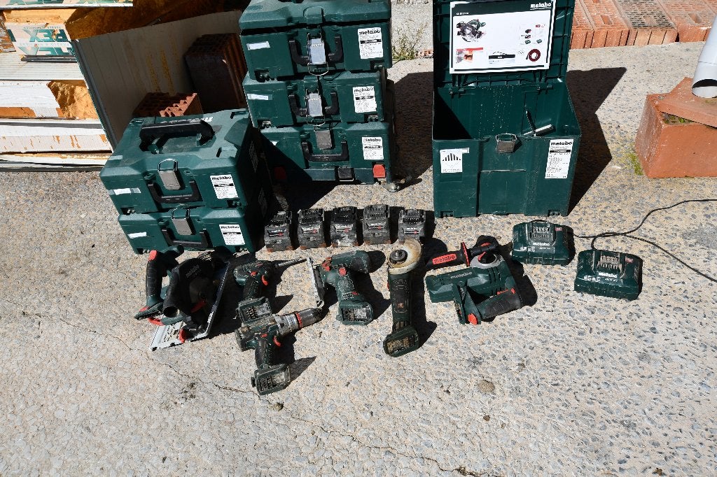 Metabo gereedschapscombinatie op batterijen, Ophalen, Gebruikt