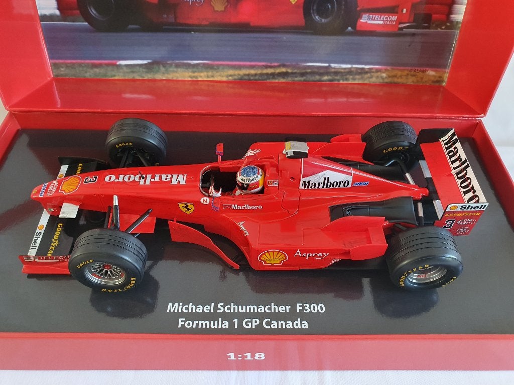 Michael Schumacher Ferrari F300 Canada 1:18, Ophalen of Verzenden, Nieuw, Auto, Overige merken